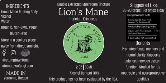 Lion's Mane Tincture  (coming soon)
